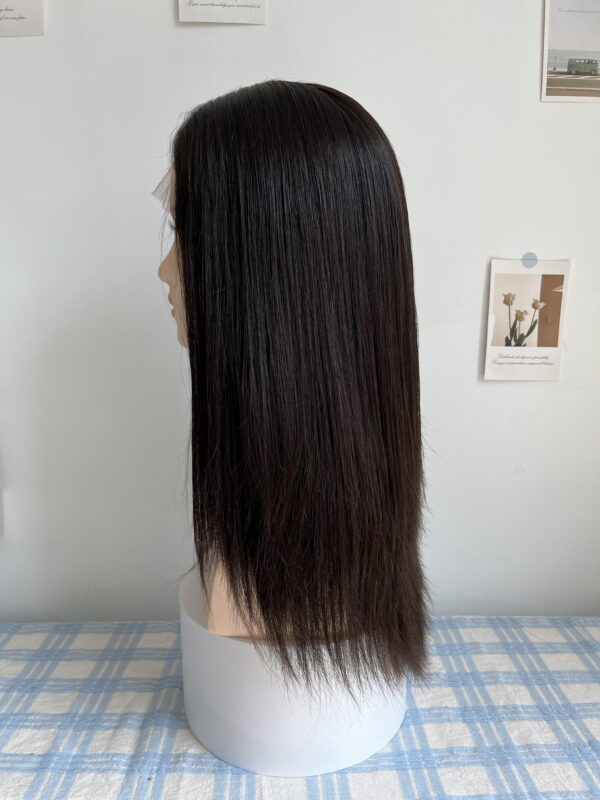 #4 Dark brown big layer Straight hair wig 22inch - 图片 4
