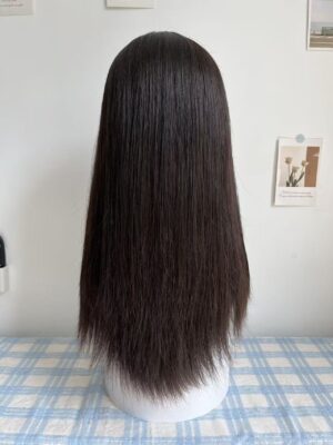 #4 Dark brown big layer Straight hair wig 22inch