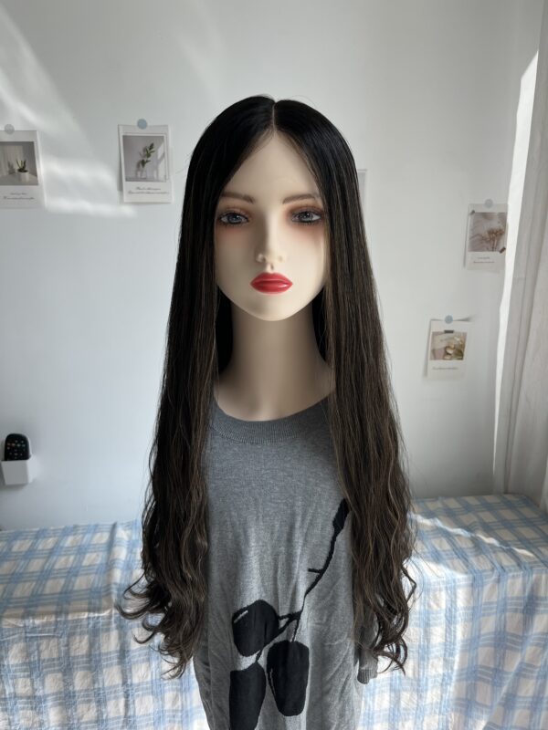 #2/8 Black-high light wave wig 24inch222
