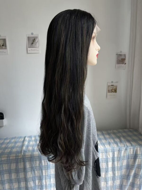 #2/8 Black-high light wave wig 24inch222