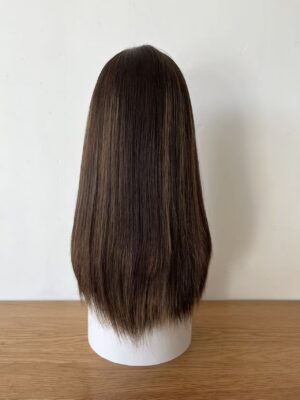 #4/8 brown high light Small layer Straight hair wig 20inch