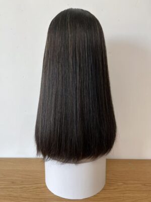 #2/8 Black-high light uniform length Straight hair wig 18inch