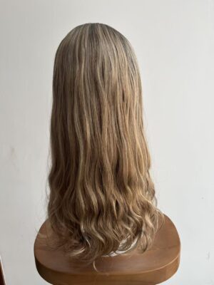 H-3 Light color uniform length wave wig 20inch