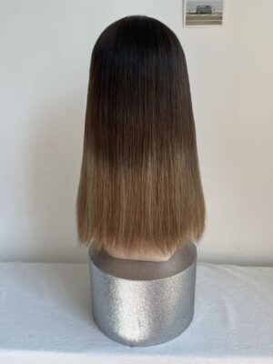 #4B-10 Light color Uniform length Straight hair wig 16inch