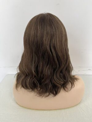 #6-10 Brown Uniform length wave wig 12inch