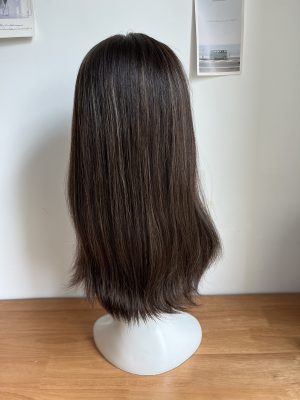 #4/8 Brown high light Straight hair wig 16inch