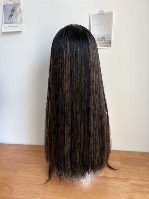 #2/8 Black high light Straight hair wig 22inch